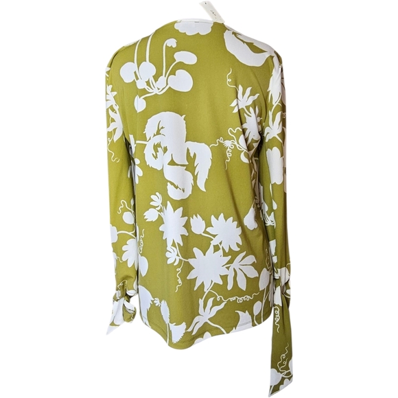 Ann Taylor Factory Green and White Floral Tunic - Picture 2 of 4